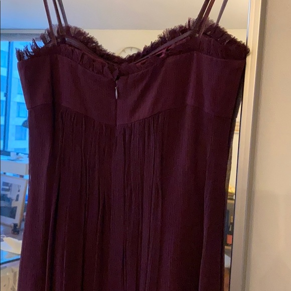 BCBG strapless deep Fuschia/purple silk dress sz 2 - Picture 6 of 8